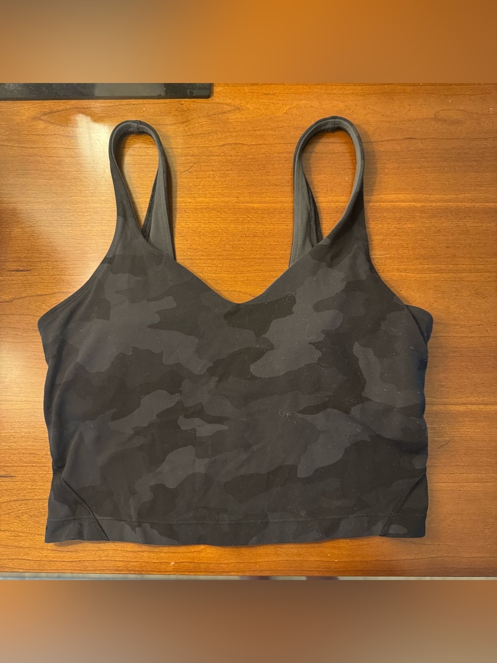 Black Camo Seamless Bralette Tank - Women's Intimates